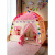 子供用のゲームルームの室内はお姫様がおもちゃ屋さんの子供の部屋を通ります。ドリームキャット+コットンライト*2+滑り止めマット+通気パッド+彩色旗+雲*2+