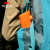 NH移動客の携帯ポケット電気エA入レポンプの湿気防止エア入レマットエア入レ枕などエア入レ製品のエア注入オレンジ(リチウム電池充電版)