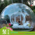 バブルハウスアウドアキャンピング透明エア入テート子供野外宿泊バブルドームの新型4メートル直径通路2メートル