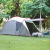 牧高笛アウドア装備キャンプ防風二階3-4人大人空間公園キャンプ前庭後室オリーブグリーン