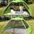 アウドゥア旅行防蚊テン1-2人自動スピーディープオープンダーキャンプテン夏季防蚊室内蚊帳緑色+湿気防止パッド