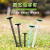 プラスチックの釘付け防草布の釘取り老化防止園芸地布釘園の布緑色16センチ（新品PE）1000本