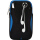 混色の大きいサイズの運動アームバッグ-青(18 cm)